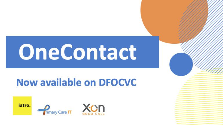 OneContact is approved and available on new NHS DFOCVC Procurement Framework